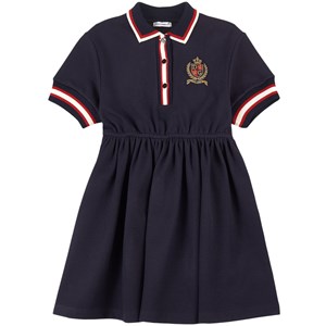 Dolce & Gabbana Logo Crest Pikéklänning Marinblå 12 år