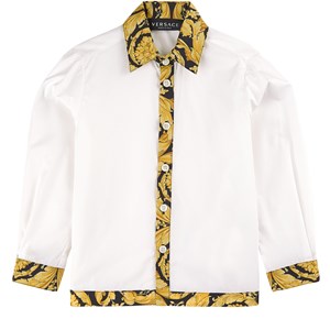 Versace Baroque Trim Skjorta Vit 4 år