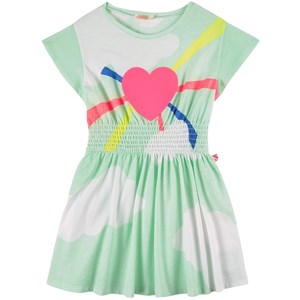 Billieblush Glitter Print Heart Klänning Grön 2 år