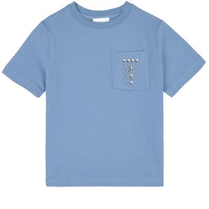 Burberry Stud Detail T-shirt Blå 4 år