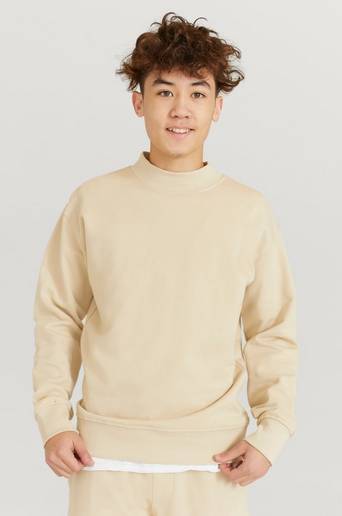 Studio Total Sweatshirt Wide Rib Sweatshirt Natur