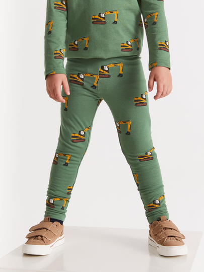 2-pack leggings med borstad insida