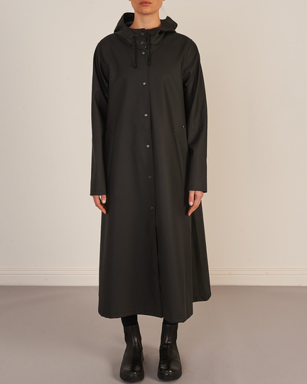 Stutterheim Regnkappa Mosebacke Long Svart XXS