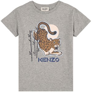 Kenzo Grey Tiger Print Short Sleeved T-shirt 4 år