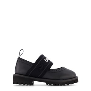 Dolce & Gabbana Logo Ballerinaskor Svarta 27 (UK 9)