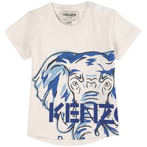 Kenzo Elephant Logo T-shirt Gräddvit 9 mån