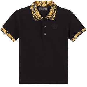 Versace Barocco Pikétröja Svart 24 mån
