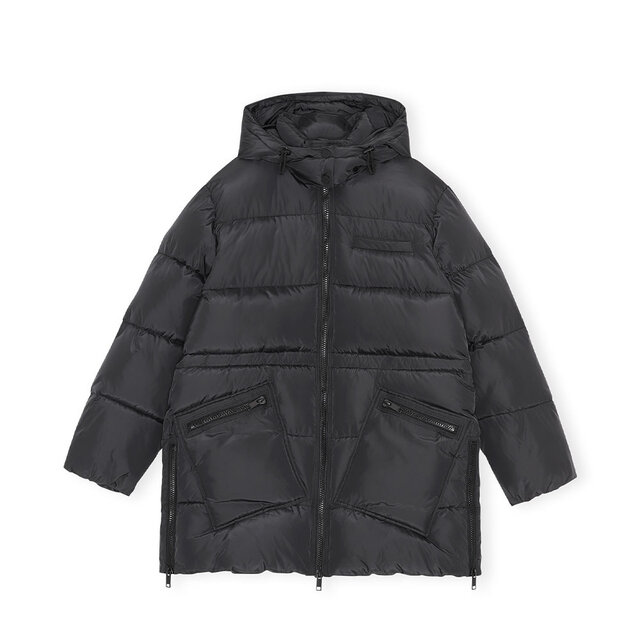 Oversized Puffer Midi Jacket Tech Puffer