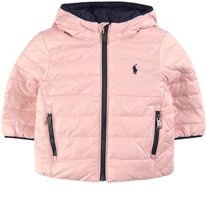 Ralph Lauren Reversible Vadderad Jacka Rosa 9 mån