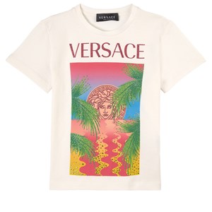 Versace Medusa Rhinestone T-shirt Vit 4 år