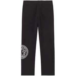Versace Logo Leggings Svarta 4 år