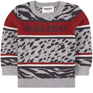 Kenzo Leopard Tröja Grå 18 mån