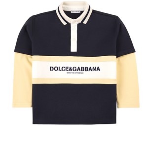 Dolce & Gabbana Logo Polo-topp Marinblå 4 år