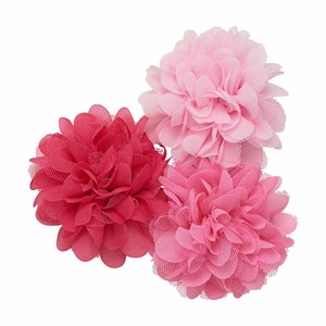 Creamie 3-Pack Flower Hårspännen Pink Lady One Size