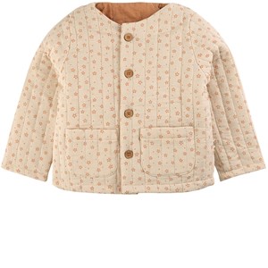 Buddy & Hope Vändbar Quiltad Jacka Blossom/Toast 74/80 cm