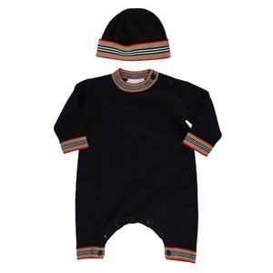 Burberry Amory Iconic Stripe Baby Set Svart 18 mån
