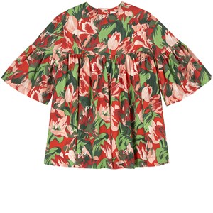 Kenzo Floral Klänning Röd 6 år