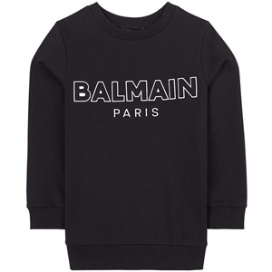 Balmain Logo Tröja Svart 10 år