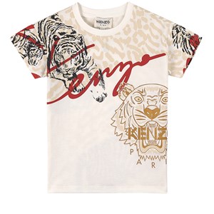 Kenzo Tiger T-shirt Off white 10 år