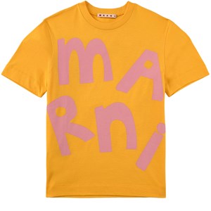 Marni Yellow Branded Graphic T-Shirt 6 år