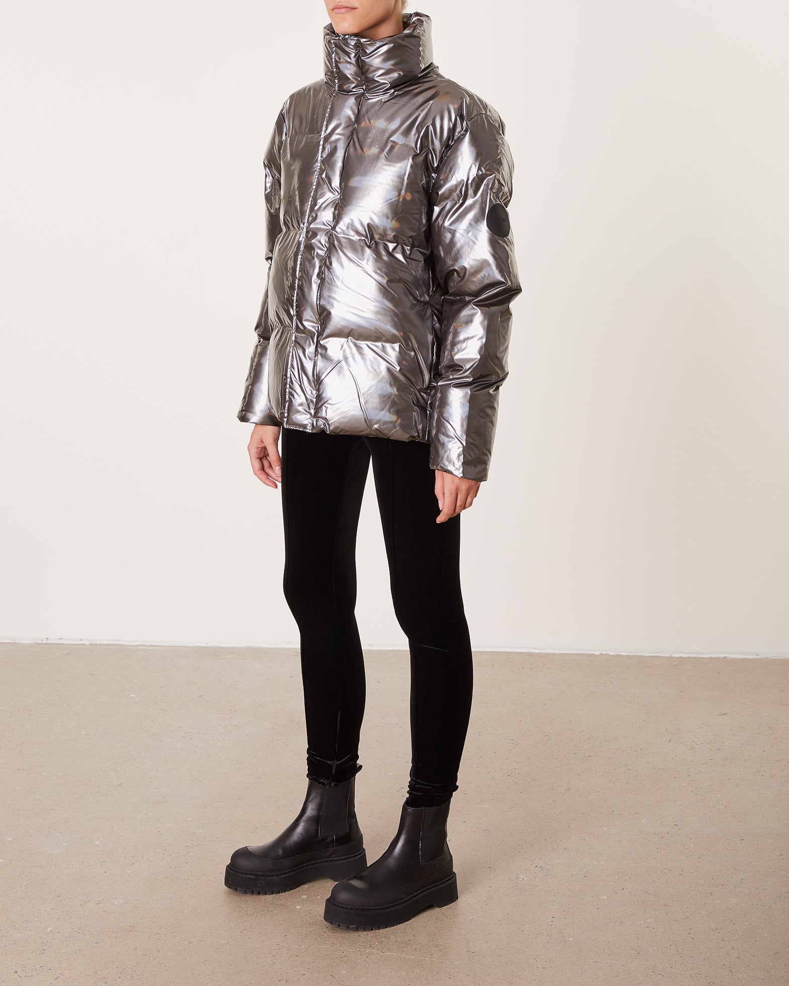 Rains Jacka Boxy Puffer XS-S Grå 007