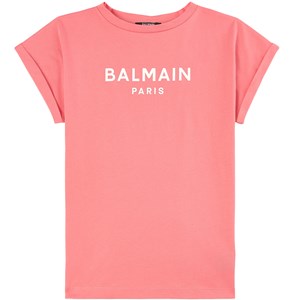 Balmain Logo T-shirt Rosa 6 år