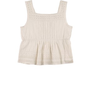 Bonpoint White Athena Blouse 4 år