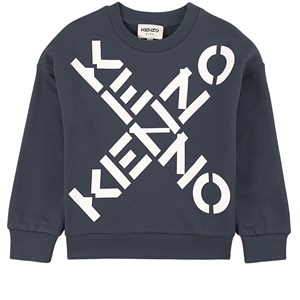 Kenzo Logo Tröja Charcoal 5 år