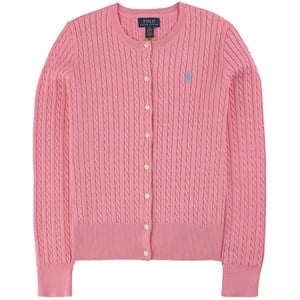 Ralph Lauren PP Logo Kabelstickad Kofta Rosa 10-12 år