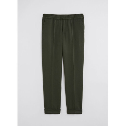 Terry Gabardine Cropped Pants