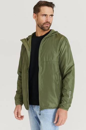 Dedicated Jacka Windbreaker Skara Leaf Green Grön