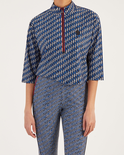 Moncler Träningstopp blå Multicolor S