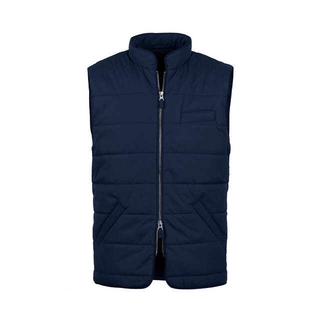Soft Quilted Nylon Vest Blue