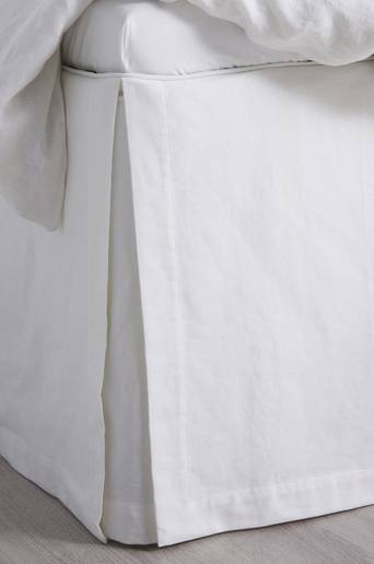 Studio Total Home Sängkappa Heavy Cotton Bedvalance 60 cm Vit