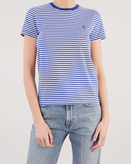 POLO Ralph Lauren T-shirt STRP RL TEE-SHORT SLEEVE Blå/vit XS