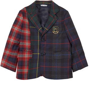 Dolce & Gabbana Mixed Tartan Kavaj Röd 4 år