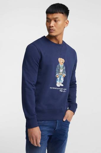 Polo Ralph Lauren Sweatshirt Bear Sweater Blå