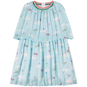 Billieblush Cloud Print Klänning Grön 2 år