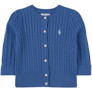 Ralph Lauren Blue Cable Knit Cardigan 6 mån