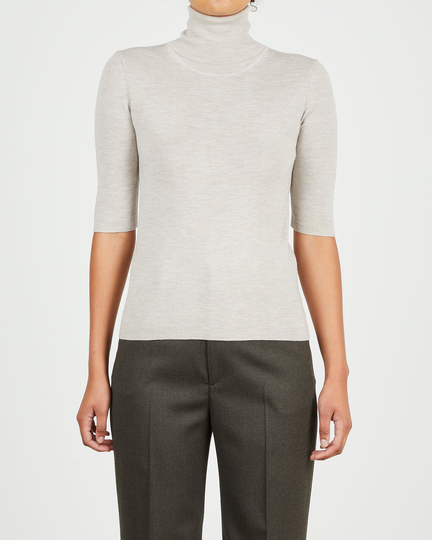 Filippa K Topp Merino Elbow Sleeve Beige XL