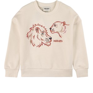Kenzo Cream Lion Print Sweatshirt 2 år