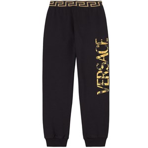Versace Barocco Logo Mjukisbyxor Svarta 8 år
