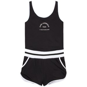 Karl Lagerfeld Kids Logo Address Romper Svart 6 år
