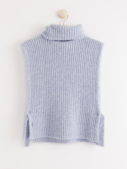 Stickad bib halsduk
