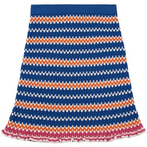 Marni Blue & Orange Print Skirt 10 år