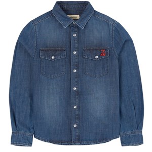 Zadig & Voltaire Logo Jeansskjorta Blå 4 år