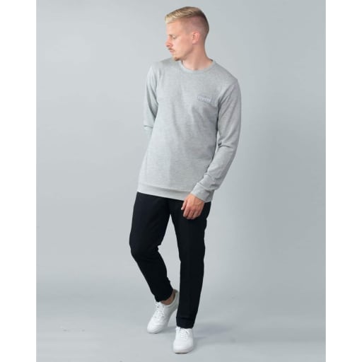 Kory Patch Sweater - Melange Grey