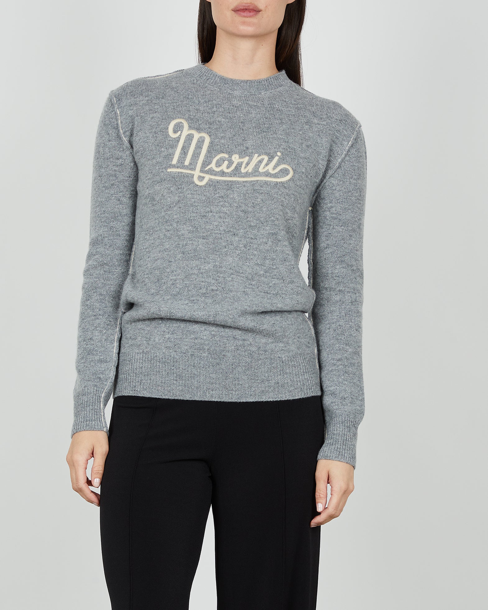 Marni Ulltröja Maglia Girocollo IT 42 (EUR 38) Svart 022
