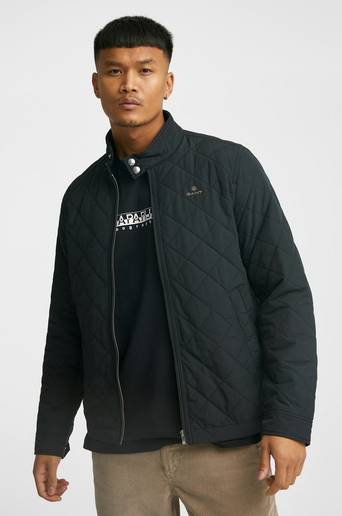 Gant Jacka Quilted Windcheater Svart