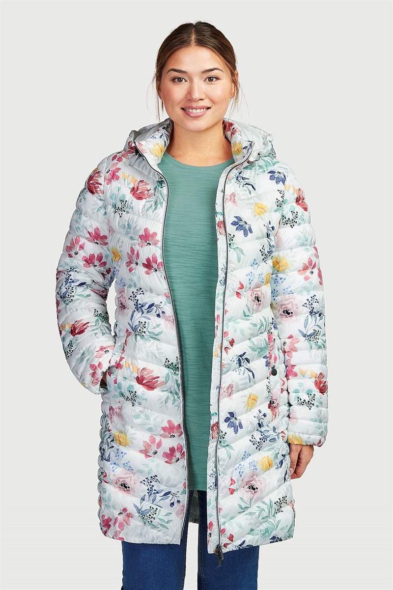 Blommig lättviktsjacka